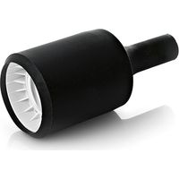 Portalampada In Gomma Colore Nero