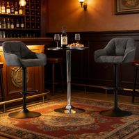 Chaises de salle à manger moelleuses, chaises de cuisine, chaises de dressing, chaises de bureau, tabourets de bar (lot de 2 tabourets de bar)