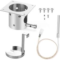 En acier inoxydable feu brûler pot et kits d'allumage à tige chaude, grilles à pellets de camp chef, pièces de rechange de grille à pellets de pot brûleur à feu lourd avec éliminateur de cendres