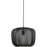Light & Living - suspension - Plumeria - noir - textile - Ø 40cm