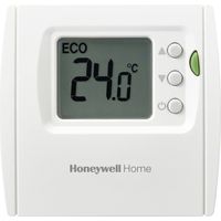 Honeywell Home – Thermostat d'ambiance numérique THR840DEU – Auto-apprentissage TPI – Plage de réglage 5-35°C – Montage mural – Écran clair
