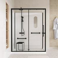 Cabina de ducha segura y accesible a todos 160x85x220cm - Grifo termostático