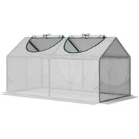 Serra da Giardino a Casetta con Copertura in PE Bianco 120x60x60cm