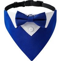 Collier de chien avec nœud papillon et bandana pour mariage(S)