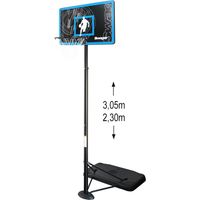 Panier de Basketball sur Pied Mobile " The Glider" Hauteur Réglable de 2,30m à 3,05m