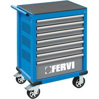 Fervi C960C3C Cassettiera mobile 7 cassetti con assortimento 235 Pz.