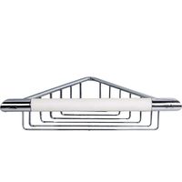Maniglione con cestino angolare novellini R90MANGLOB | Cromo/bianco
