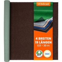 Rasenteppich 100 x 500 cm Braun mit Noppen Kunstrasen Teppich Balkon Terrasse Outdoor