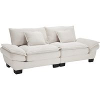 Canapé Double Simple Confortable Velours Beige 108 x 66 x 44 cm ZIPSOFA Canapé