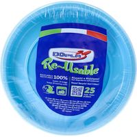 Cf.25 Piatti Piani Azzurro 11743 X1
