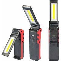 Work Light USB Rechargeable Lamp, COB Torch Flashlight, LED Inspection Light with Magnetic Base For Camping Lamp for Garage, camping, emergency (1 PC)
