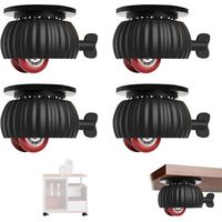 Roulettes Pour Meubles, Roulette Pivotante Roulette Fixe, Roulettes Pivotantes Pour Meubles, Roulette Pivotante Avec Frein Pour Petits Meubles Poubelles Mini Meubles Palettes, Lot De 4