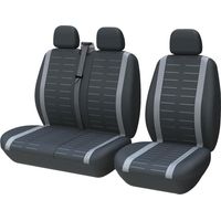 Car Seat Covers Universal Fit Most Truck Van Bus Front Seat 1+2 (3 Seats) Universal Seat Covers Full Set Cover Washable Fabric -