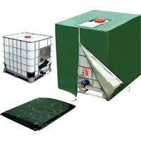 IBC Housse de protection pour réservoir d'eau 1000 l, IBC Container Cover Housse de protection Bâche de protection Convient pour réservoir IBC Réservoir Réservoir Réservoir d'eau de pluie