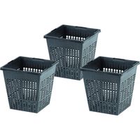 Lot de 3 Paniers, taille 11 x 11 x 11 cm, pour bassin aquatique - animallparadise