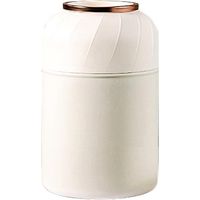 Large Capacity Baby Food Jar Stainless Steel Vacuum Insulated Kids Food Jar for Hot or Cold Food Lea-850ml-White