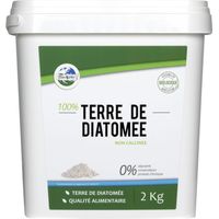 Terre de diatomée extra pure 2kg – Insecticide naturel pour puces, punaises de lit, fourmis – Utilisable en agriculture biologique – Terra Nostra