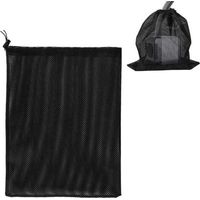 Sac de pompe, sac en filet de filtre de pompe, sac de filtre de pompe d'étang, sac en filet de pompe, accessoires de filtre de pompe à eau domestique (41 31cm, noir)