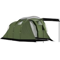Tente de camping familiale 3-4 personnes imperméable 3000mm avec cabine et séjour verte - PANGIVO