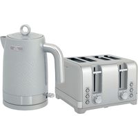 Kettle and Toaster Set, 1.7L 2200W Fast Boil, 4-Slice Toaster