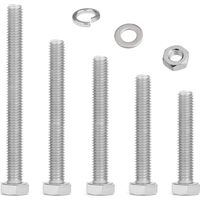 Lot de 30 Boulons,Écrous M10,Rondelles Acier Inoxydable Fixation Métaux Voiture Meubles