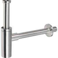 Sapho Minimal - Sifone per lavabo 1 1/4", rifiuti 32 mm, acciaio inox MI036