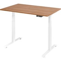 bümö Schreibtisch elektrisch Lite Rechteck: 120 x 80 cm Nussbaum