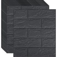 JSSEVN - Paneles de pared autoadhesivos, papel pintado adhesivo, imitación ladrillo, impermeables, adhesivos de pared 3D, aspecto piedra, revestimiento de pared