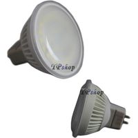 LAMPADA LAMPADINA FARETTO LED 5W 12V 24 LED SMD MR16 LUCE BIANCA 450 LUMEN 6000K-6500K