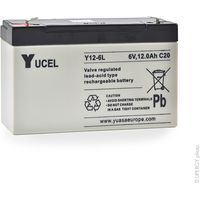Yucel - Batterie plomb AGM YUCEL Y12-6L 6V 12Ah F6.35