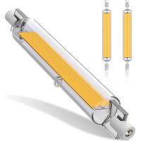 Ampoules 20W R7S LED 118mm Dimmable, R7S LED Ampoule Blanc Chaud 3000K, Ampoules COB Double Ended 2000LM, Ampoules R7S LED 118mm, Éclairage à Faisceau 360 °, AC 220-240V, Paquet de 2