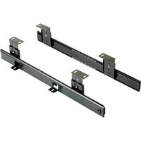 350 mm Kugellager-Schubladenschienen für Tastaturablage (1 Paar), Schwarz