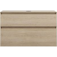 burgbad Lin20 Waschtischunterschrank inklusive Konsolenplatte, 2