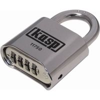 Kasp K11750D Lucchetto 50 mm Argento Serratura a combinazione numerica