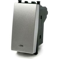 Pulsante con spia luminosa silver compatibile con vimar plana interruttore relè 10A 250V invertitore deviatore campanello