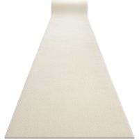 Alfombra de pasillo KARMEL llanura, un color blanco 80 cm white 80x710 cm