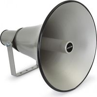 Avertisseur sonore Fonestar TI-14 avec transformateur de ligne 100V, puissance 25W, matériau en aluminium, couleur grise, angle de détection 110