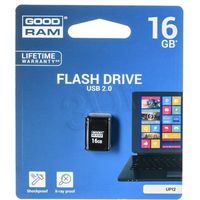 Memoria USB Goodram UPI2 Piccolo de 16 GB USB 2.0, color negro, disponible en 10 unidades.