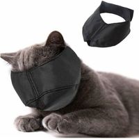 (L) Muselière de toilettage pour chat, muselière en nylon pour chat, outils de toilettage pour animaux de compagnie, empêche les