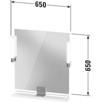 DURAVIT SV74210BD180000 Miroir Sivida 650x650x36, LED, variateur