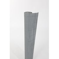 Canisse Plastic'eco Einfachseite Grau 1,50 m x 3 m