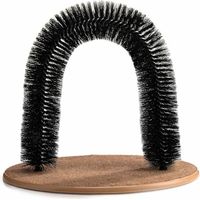Cat Arch Self Grooming and Massaging Brush Toy, Pet Scratcher Pads Hair Cleaner