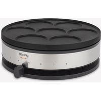 Crêpière 33 cm KREP56 – Plaque réversible amovible – Température réglable jusqu’à 230°C – Corps en acier inoxydable – Puissance 1500 W – Hkoenig