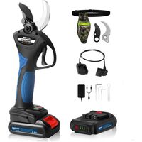 SWANSOFT Forbici da Potatura a Batteria 40mm, 1050W Progressivo Forbici Elettriche da Potatura, Cesoie a Batteria con 1.2M Cavo di Prolunga, per Potatura Vigneti e Olivi SW-8605