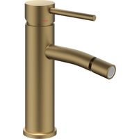 Miscelatore monocomando bidet jazz installazione rapida piletta click clack finitura- oro matt satinato - confezione 1
