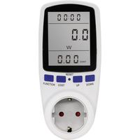 Mesure de consommation d'électricité Tarif Unique Compteur de Consommation Électrique, Compteur D'énergie Wattmètre Prise Consommation Electrique Pour Économie d'Energie Prise kwh, Surcharges de Prote