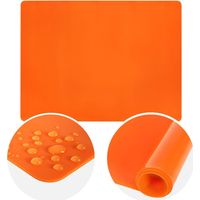 Orangefarbene Silikon-Kuchenplatte 40x30 cm