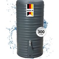 GARANTIA NORDIC 2in1 Regentonne 300 Liter graphite grey inkl. Pflanzschale