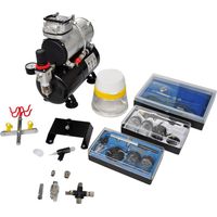 vidaXL Kit de compresseur d'aérographe avec 3 pistolets