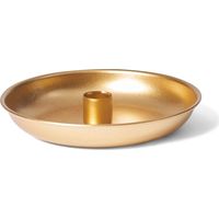 Bougeoir doré 13 cm, couronne de l'Avent scandinave chic